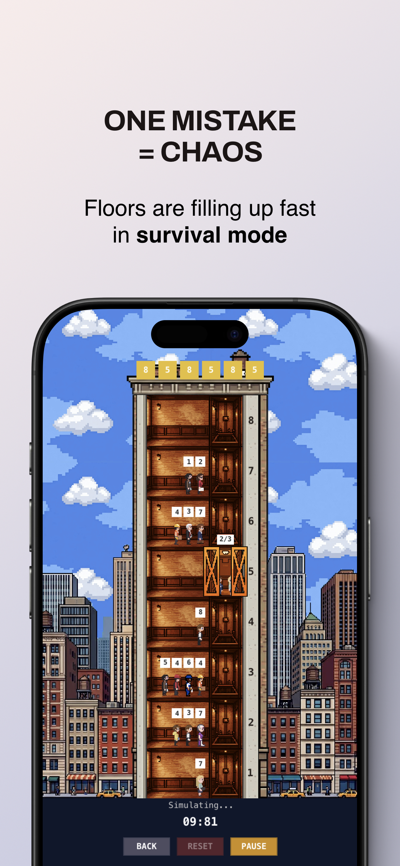 Survival mode in The Tower